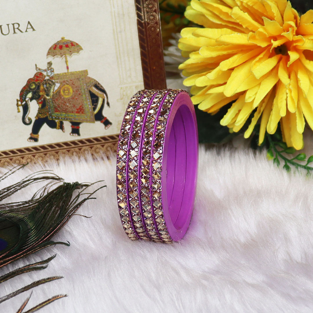 Handmade Lac Bangles For Women With Latest Kundan Design
