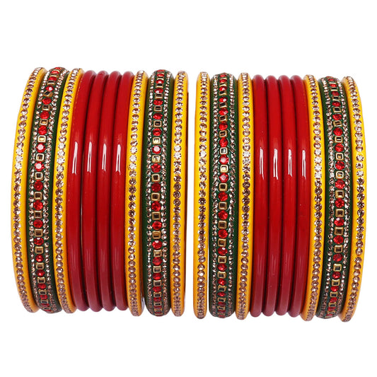 Karwa Chauth Special Lac Bangles Set in Latest Stones Design