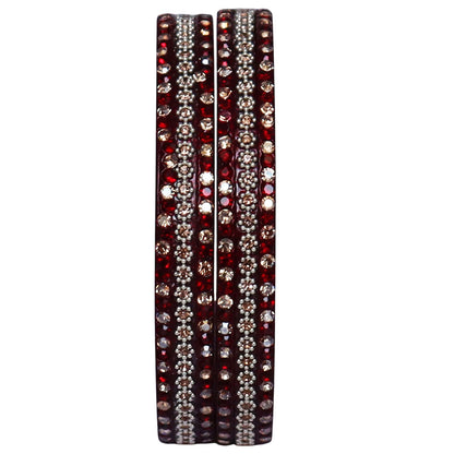 Jaipuri Lac Bangles Artificial Stones Kada Set for Women