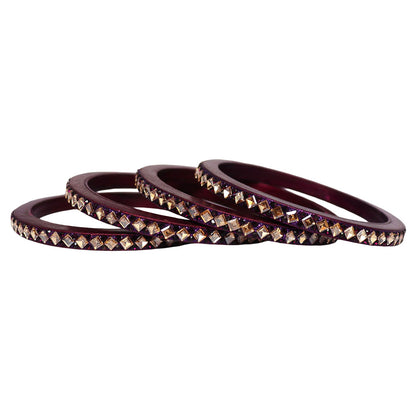 Handmade Lac Bangles For Women With Latest Kundan Design