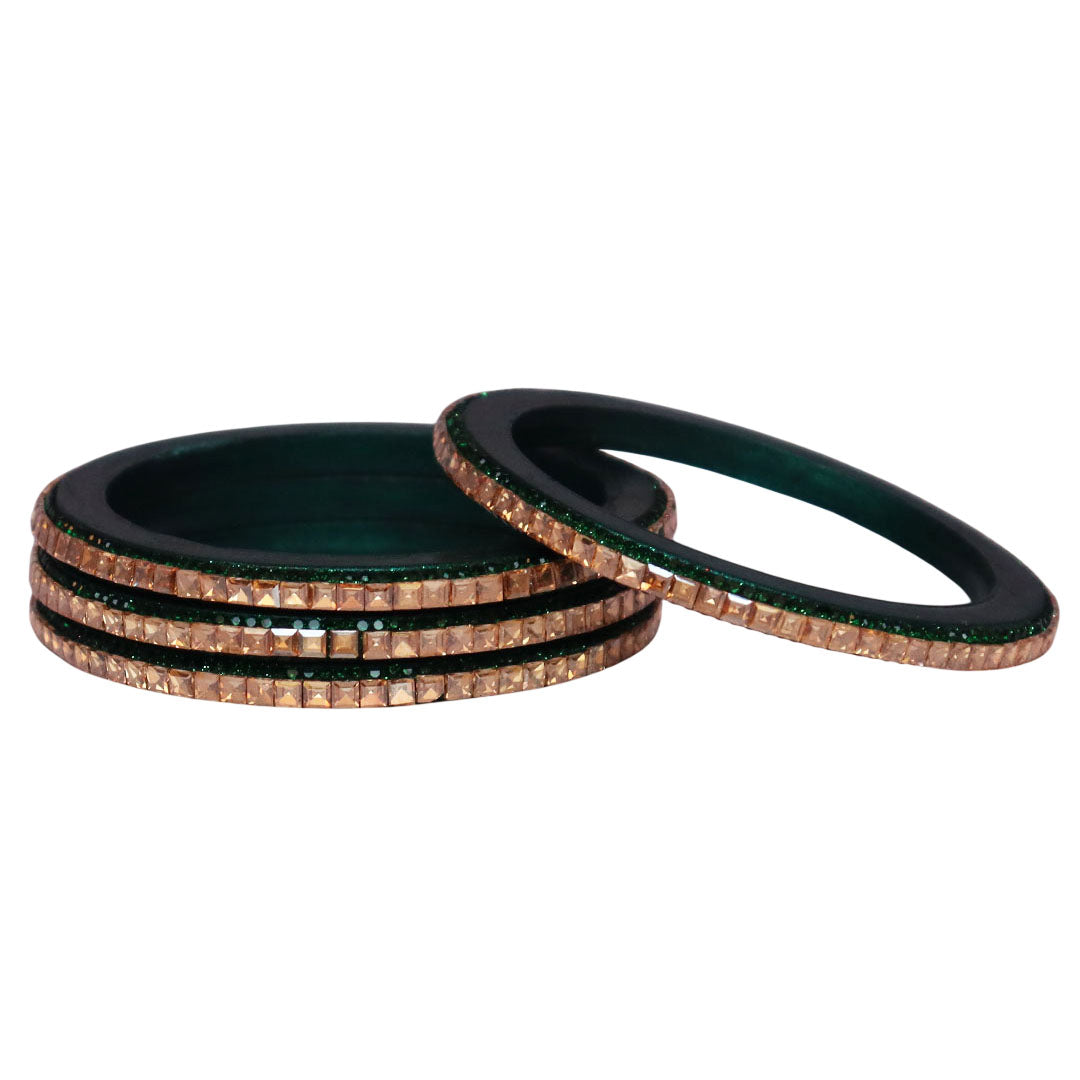Handcrafted Lac Bangles – Rajasthani Kundan Design for Weddings