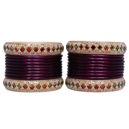 Handmade Pure Lac Bangles Set for Women | Traditional Rajasthani Glossy Bangles By TAJ BRIDAL STORE