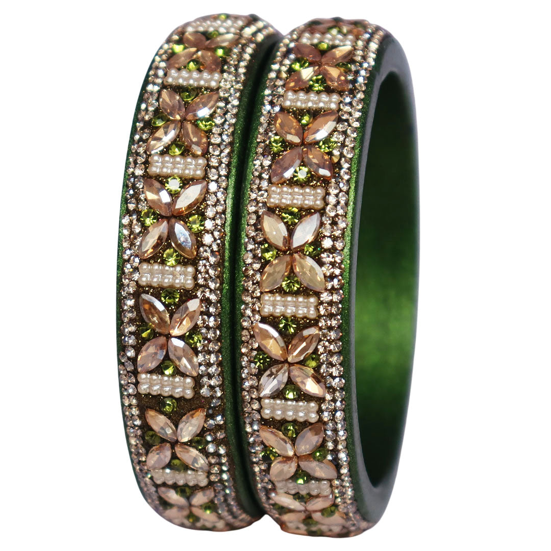 Premium Handmade Lac Kundan Kada for Bridal and Festive Wear