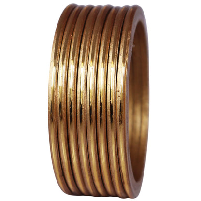 Rajasthani Handmade Lac Bangles with Golden Paat Work by TAJ BRIDAL STORE