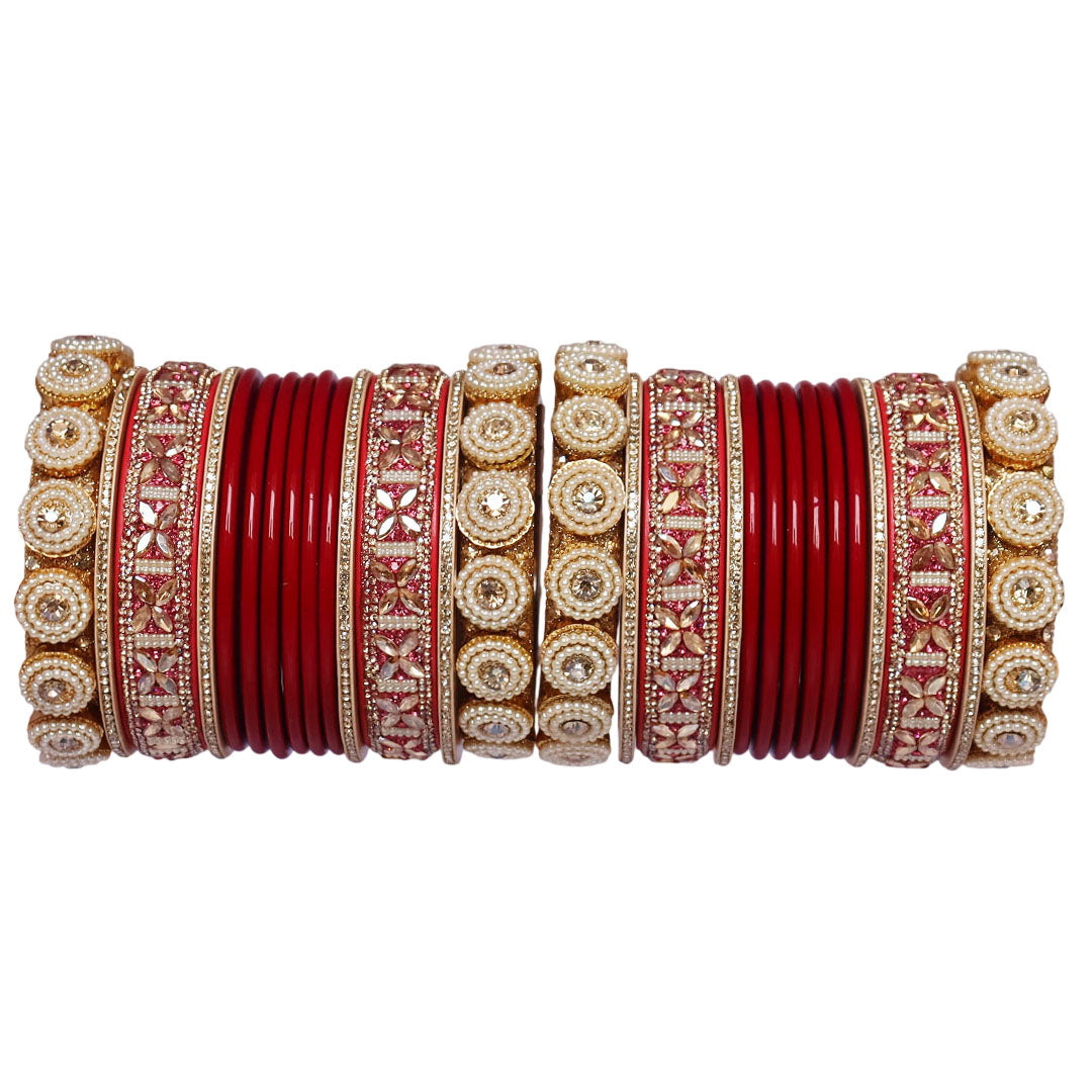 Traditional Rajasthani Lac Chudi Set for Women