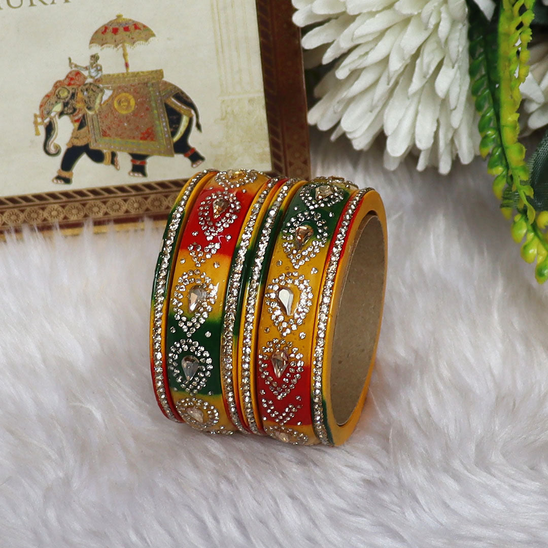 Raksha Bandhan Special Pure Lac Short Bangles Set For Sister
