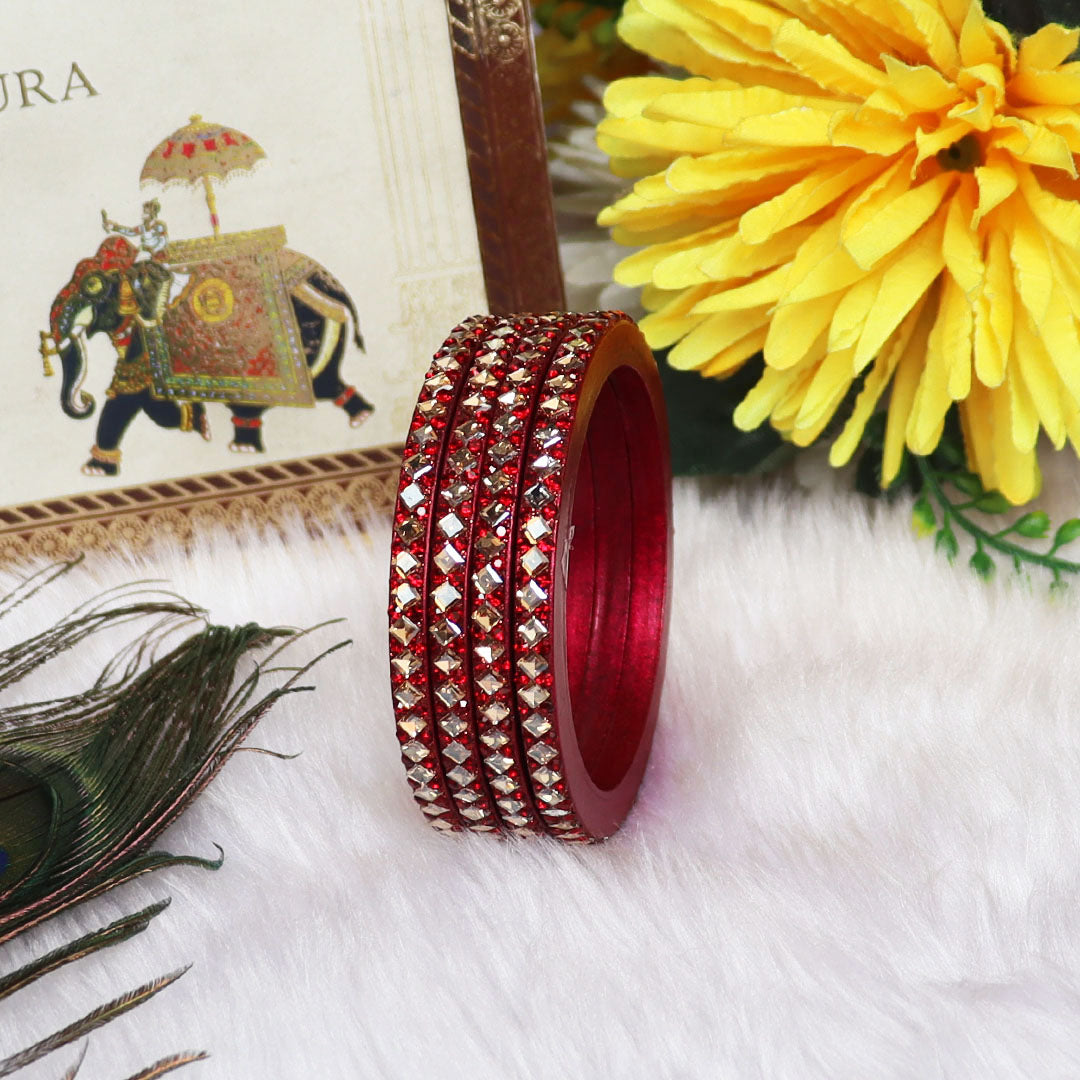 Handmade Lac Bangles For Women With Latest Kundan Design
