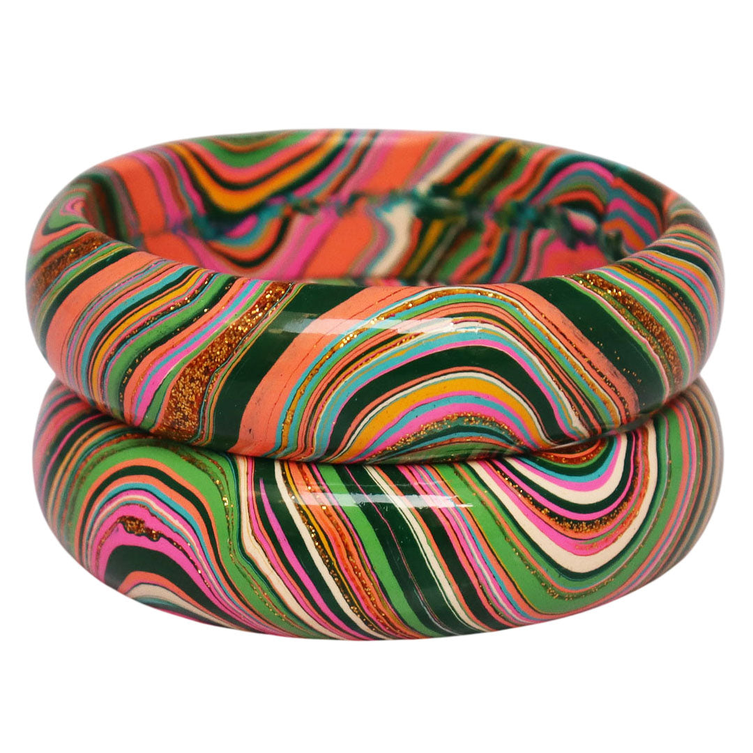 Stylish Wave Pattern Lac Kada Bangles for Wedding & Party Wear