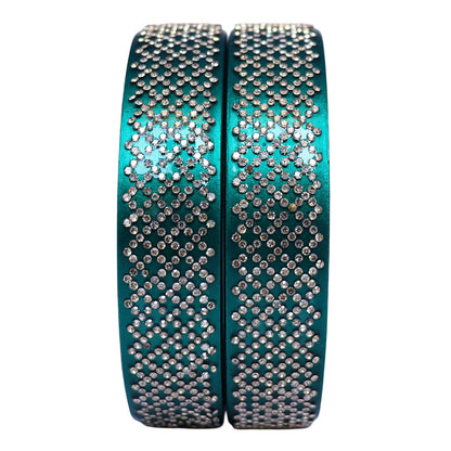 Jaipuri Lac Kada Bangles Set in Latest Rhinestones Design