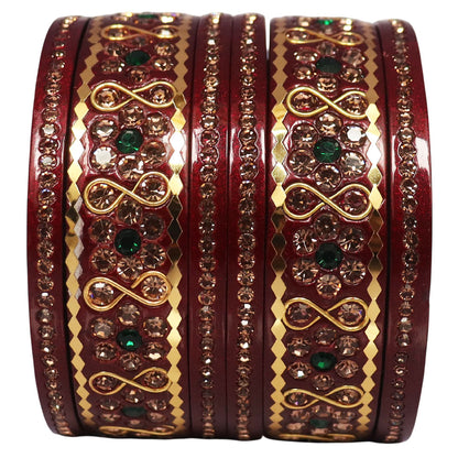 Festival Special Fancy Lac Bangles Set With Latest Stone Design