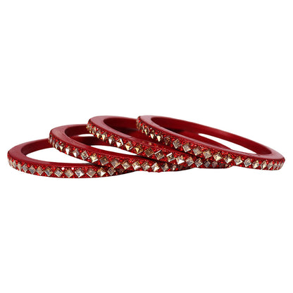 Handmade Lac Bangles For Women With Latest Kundan Design