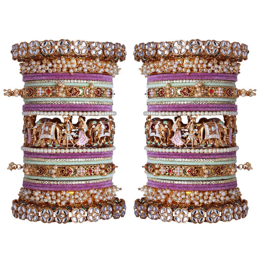 Rajasthani Traditional Bangles Premium Bridal Set