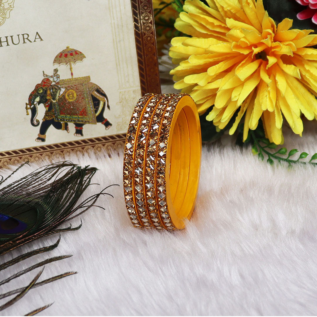 Handmade Lac Bangles For Women With Latest Kundan Design