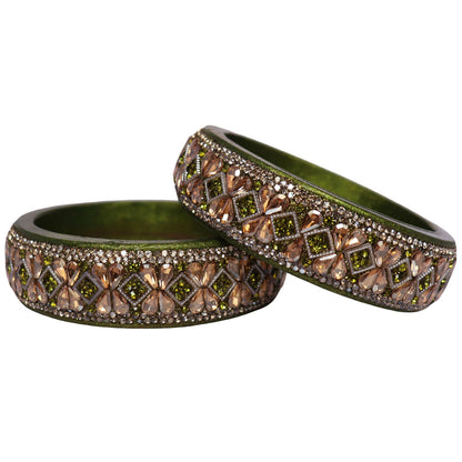 Jaipuri Designer Lac Kada Bangles For Women With Latest Kundan Design