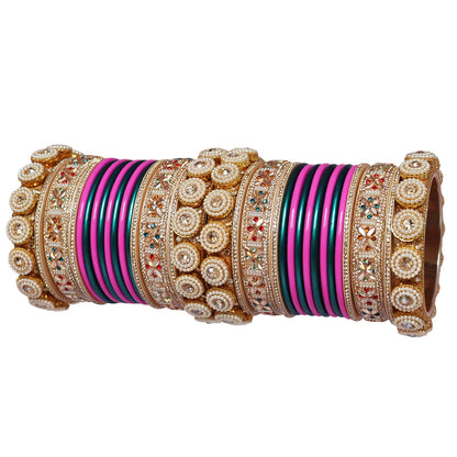 Traditional Rajasthani Lac Chudi Set for Women