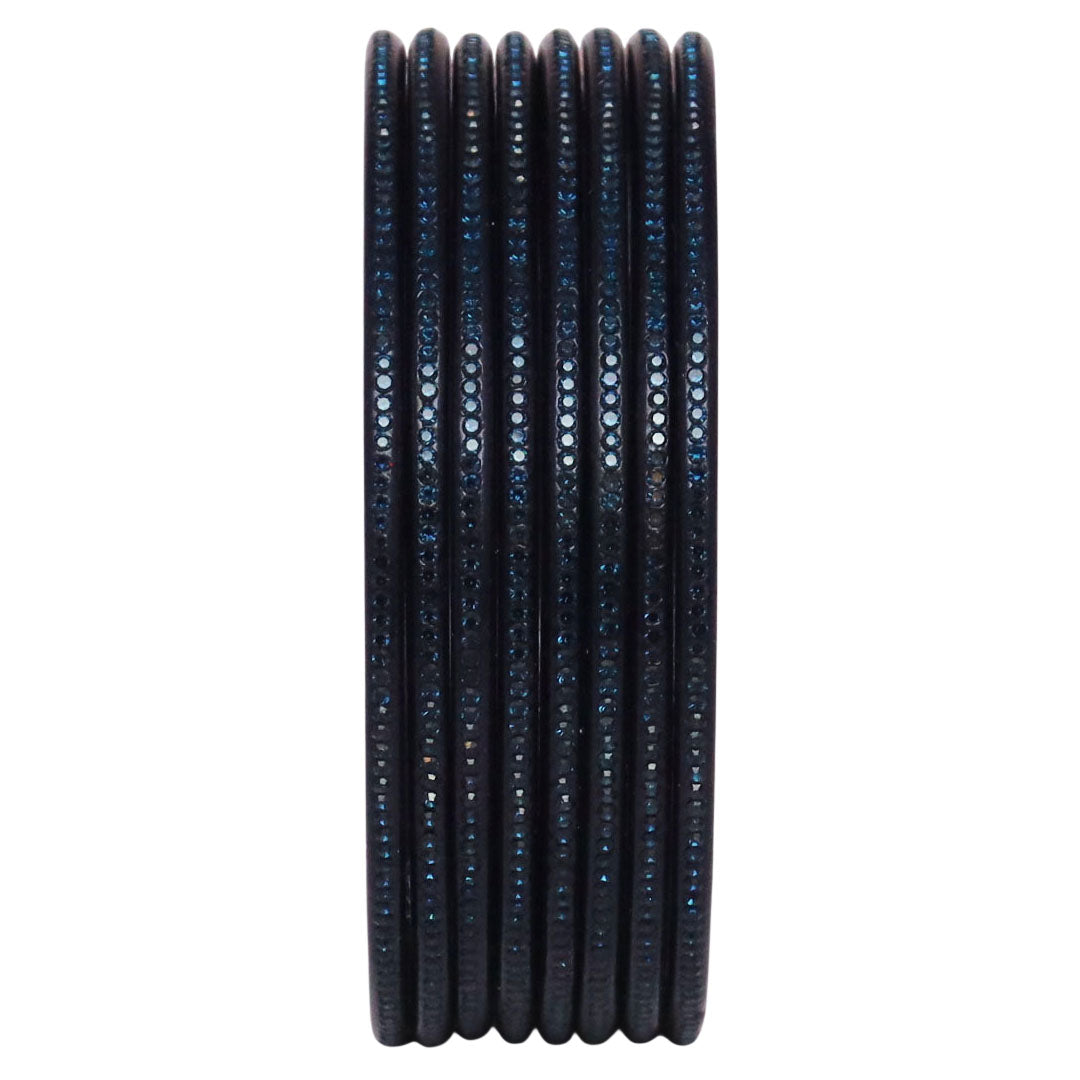 Traditional Rajasthani Lac Bangles with Fine Rhinestones Design