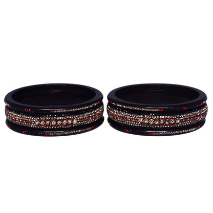Jaipuri Lac Bangles with Latest Beads & Rhinestone Design