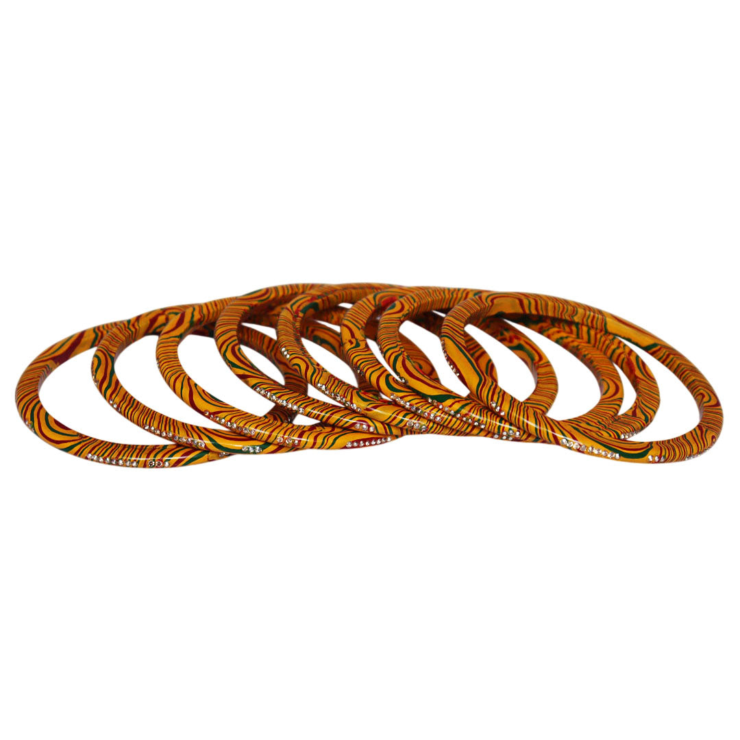 Lightweight Handmade Leheriya Lac Bangles for Weddings, Festivals, and Daily Wear