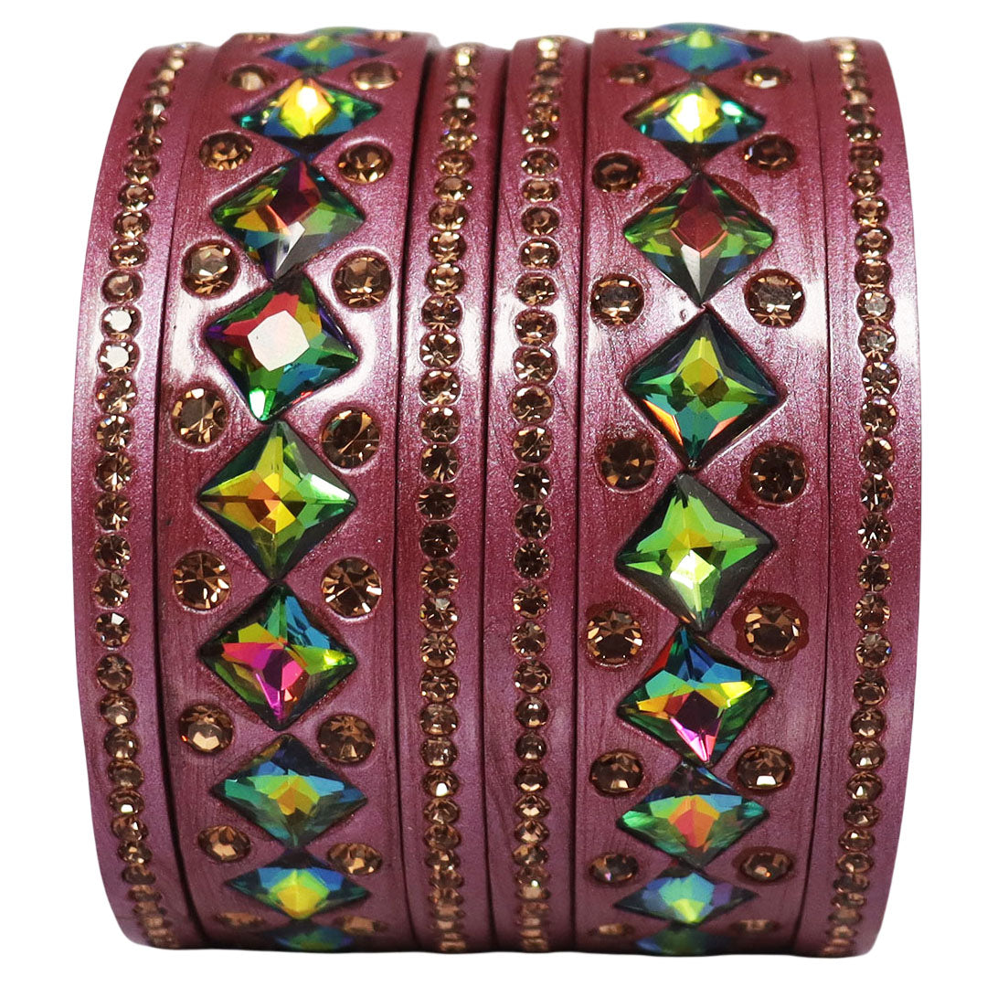Rakhi Special Traditional Lac Bangles Set With Latest Kundan Design