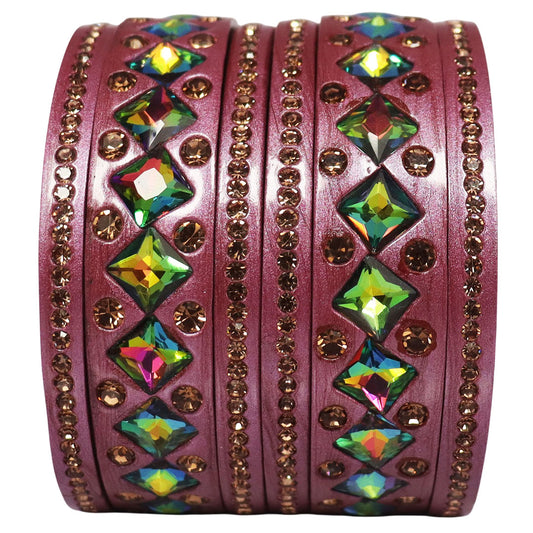 Rakhi Special Traditional Lac Bangles Set With Latest Kundan Design