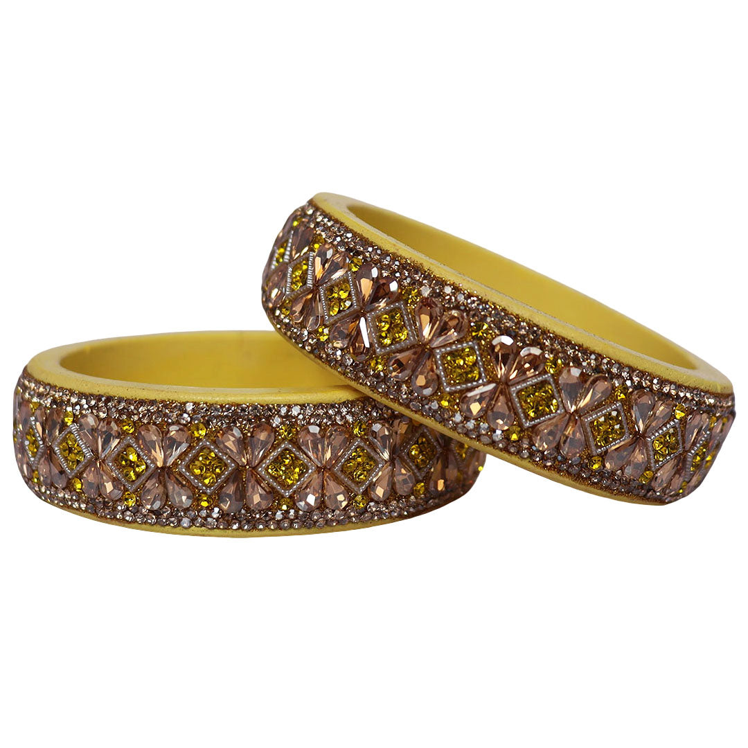 Jaipuri Designer Lac Kada Bangles For Women With Latest Kundan Design