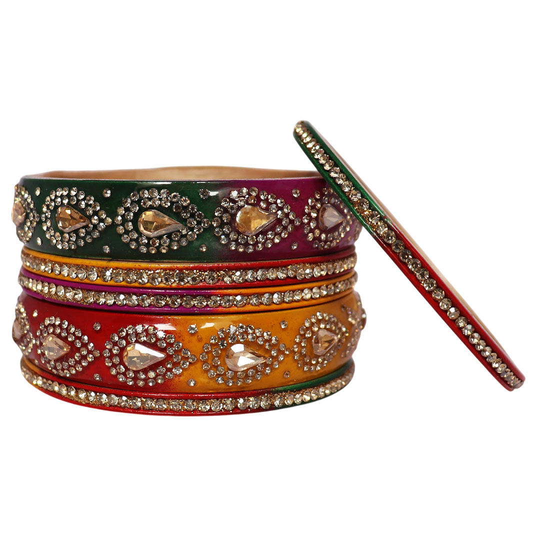 Raksha Bandhan Special Pure Lac Short Bangles Set For Sister