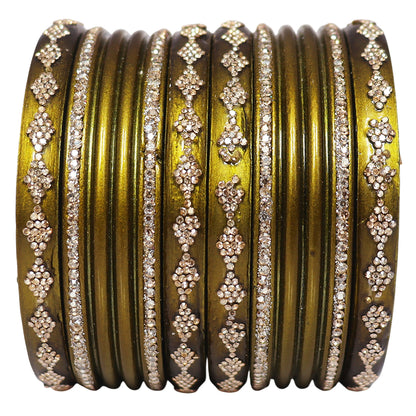 Festive Special Designer Lac Chura Set With Latest Rhinestones Design