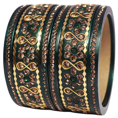 Festival Special Fancy Lac Bangles Set With Latest Stone Design