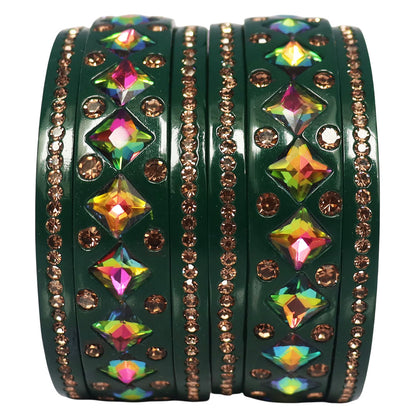 Rakhi Special Traditional Lac Bangles Set With Latest Kundan Design