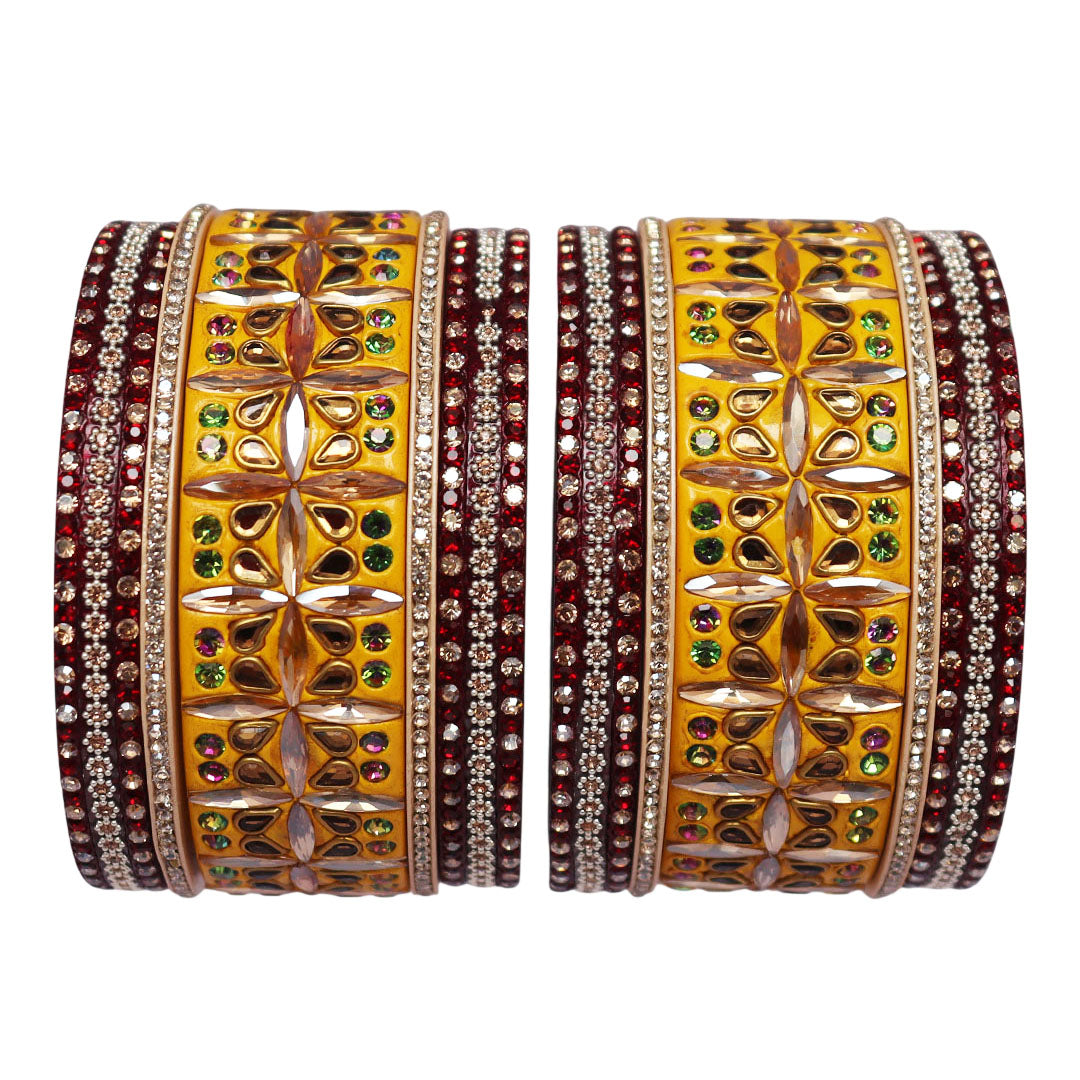 Kundan Lac Bangles for Women