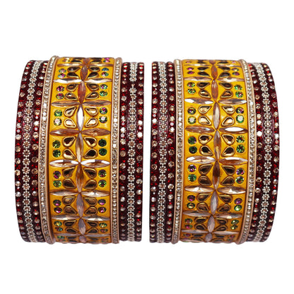Kundan Lac Bangles for Women