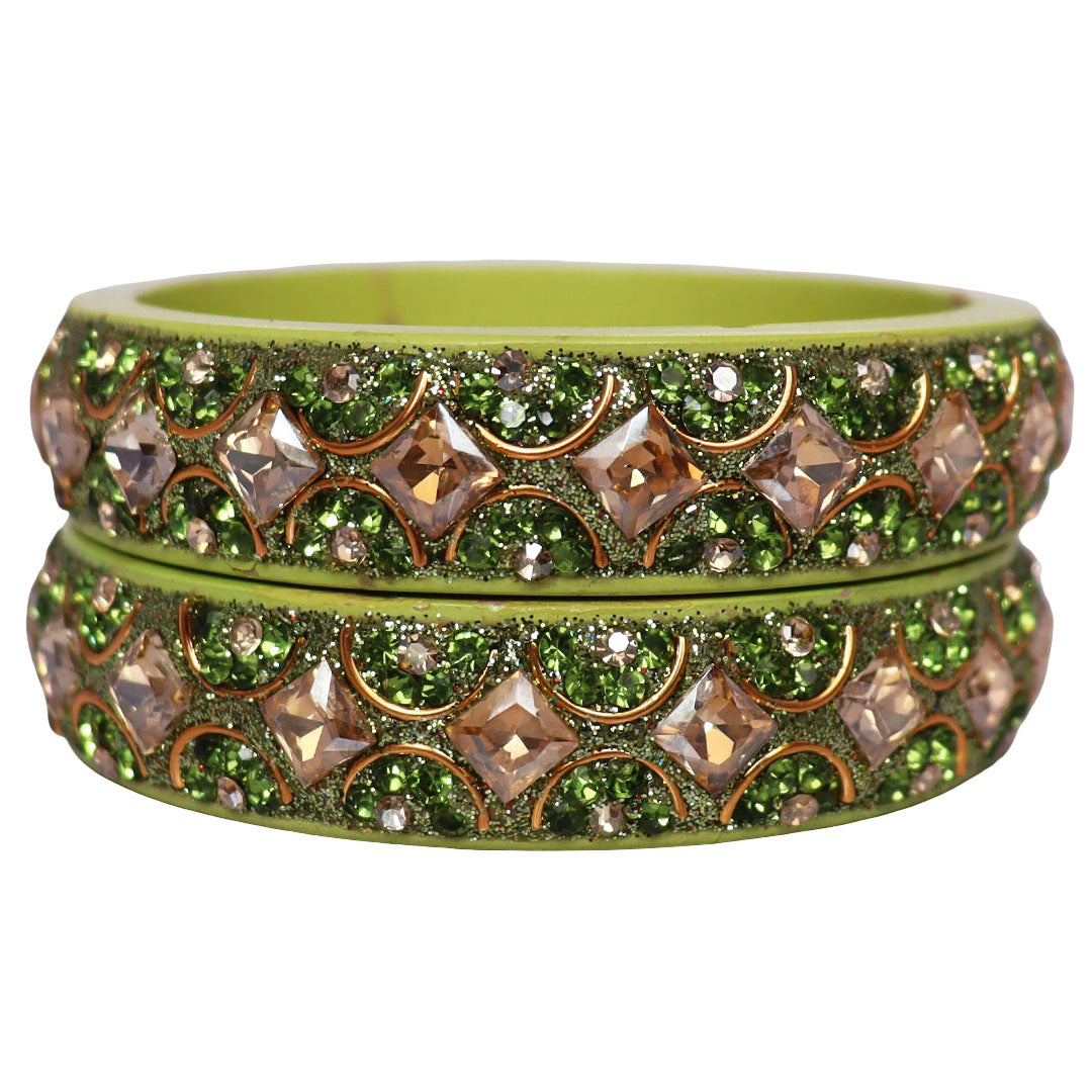 Jaipuri Fancy Lac Kada Bangles For Women With Latest Kundan Design