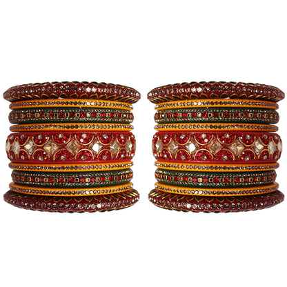 Rajasthani Traditional Wedding Chura Set With Latest Kundan Design