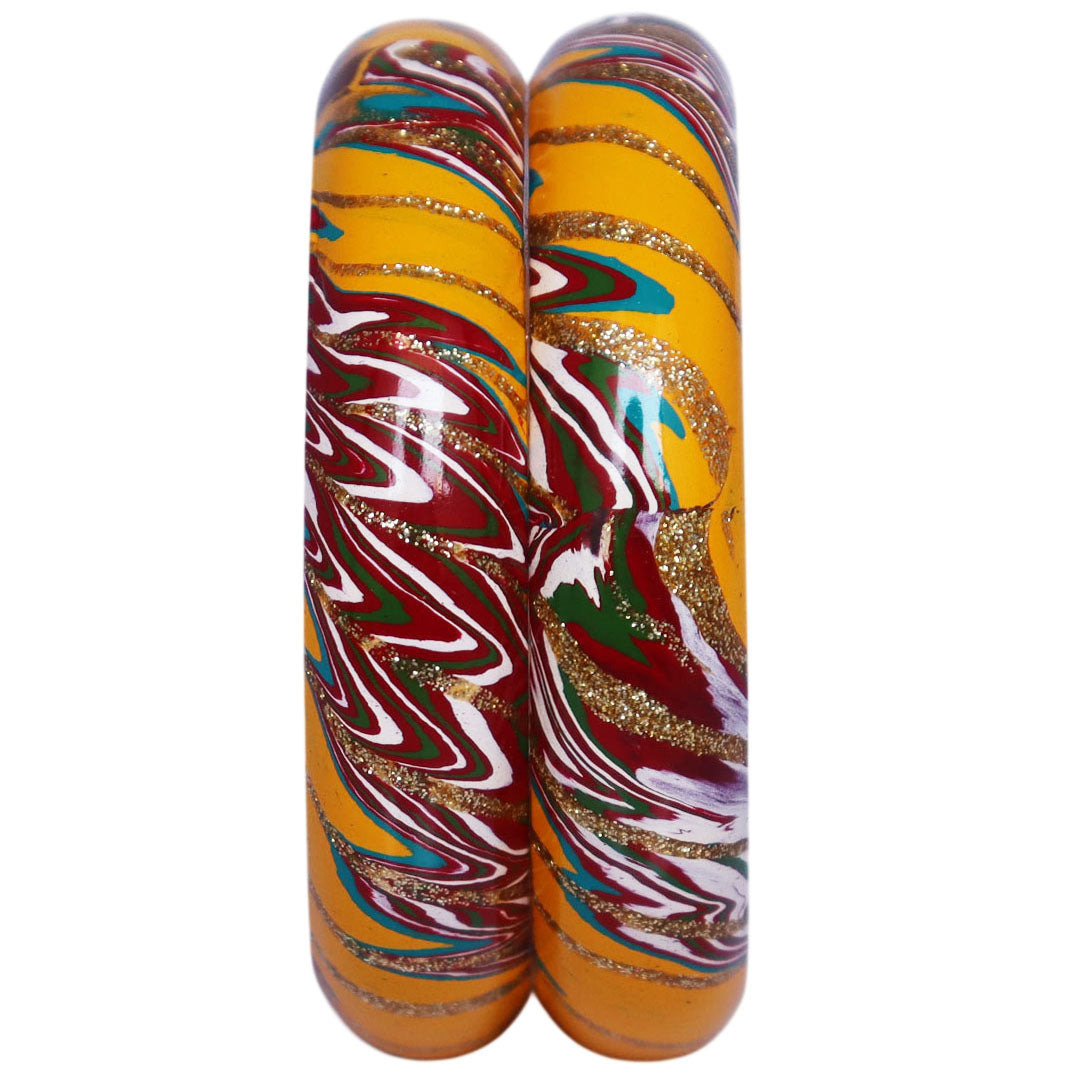 Designer Lac Bangles Latest Wave Design Kada Set