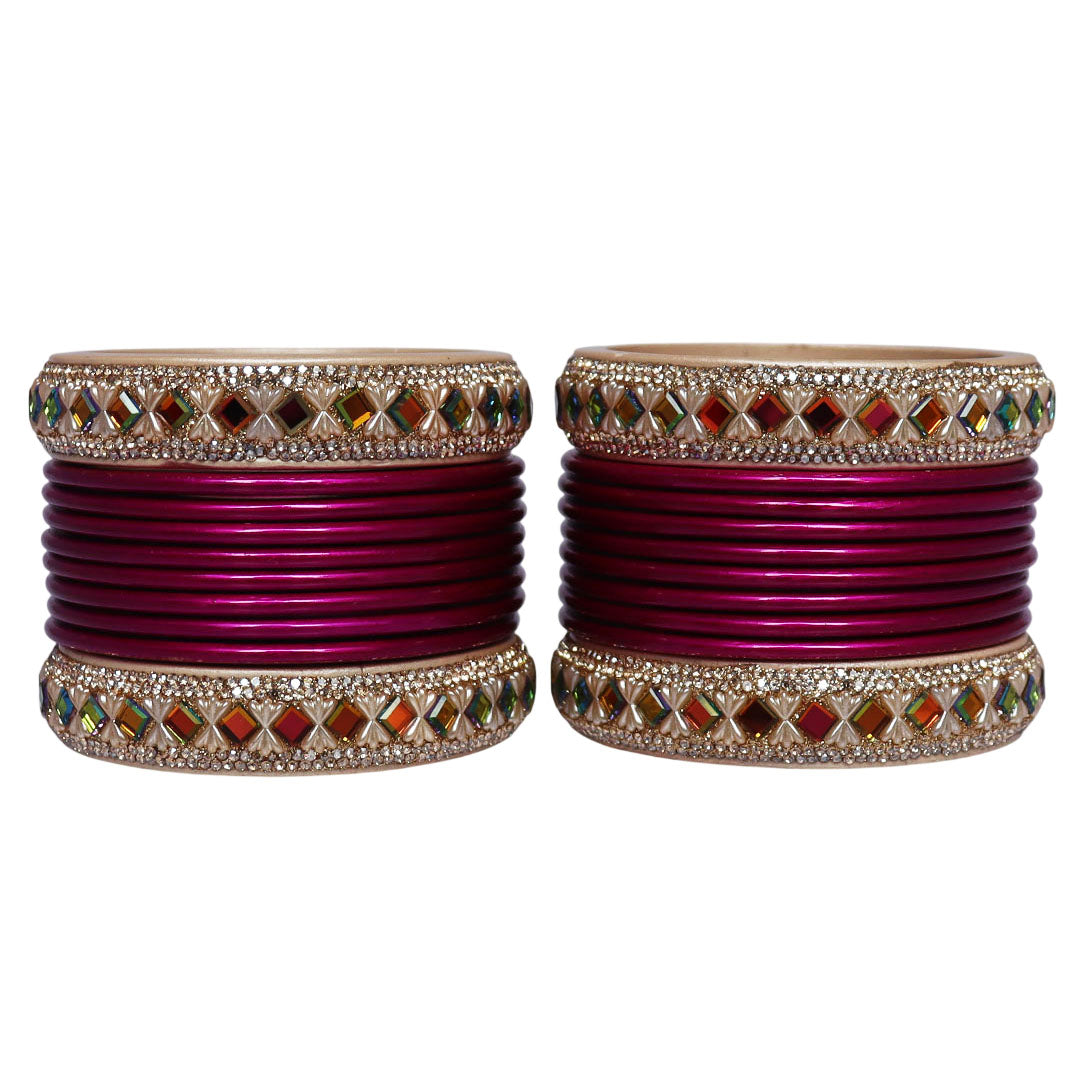 Traditional Handmade Jaipur Pure Lac Bangles Set for Women | Glossy Festival & Bridal Bangles