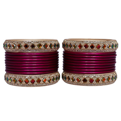 Traditional Handmade Jaipur Pure Lac Bangles Set for Women | Glossy Festival & Bridal Bangles