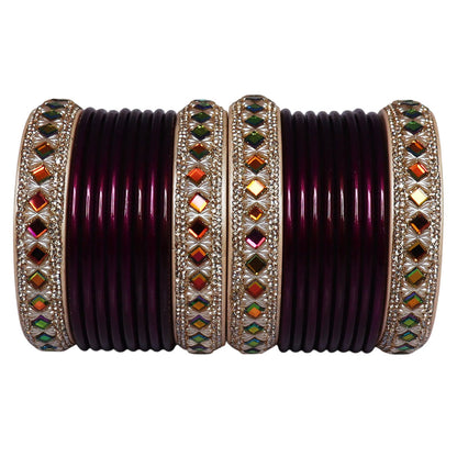 Handmade Pure Lac Bangles Set for Women | Traditional Rajasthani Glossy Bangles By TAJ BRIDAL STORE