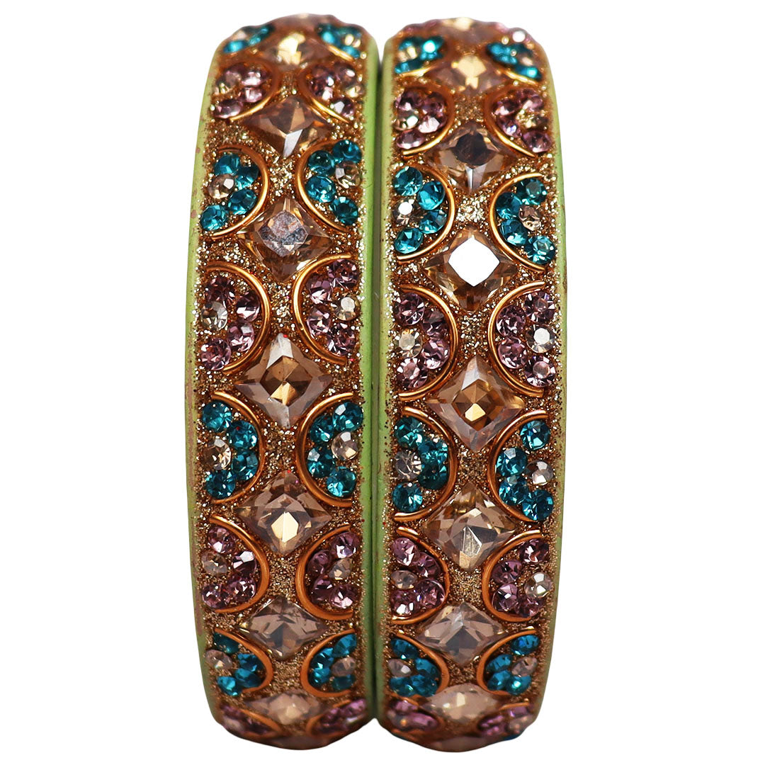 Jaipuri Fancy Lac Kada Bangles For Women With Latest Kundan Design