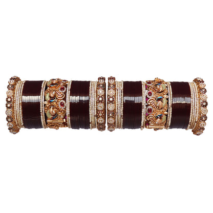 Wedding Bangles For Bride With Latest Peacock Motifs