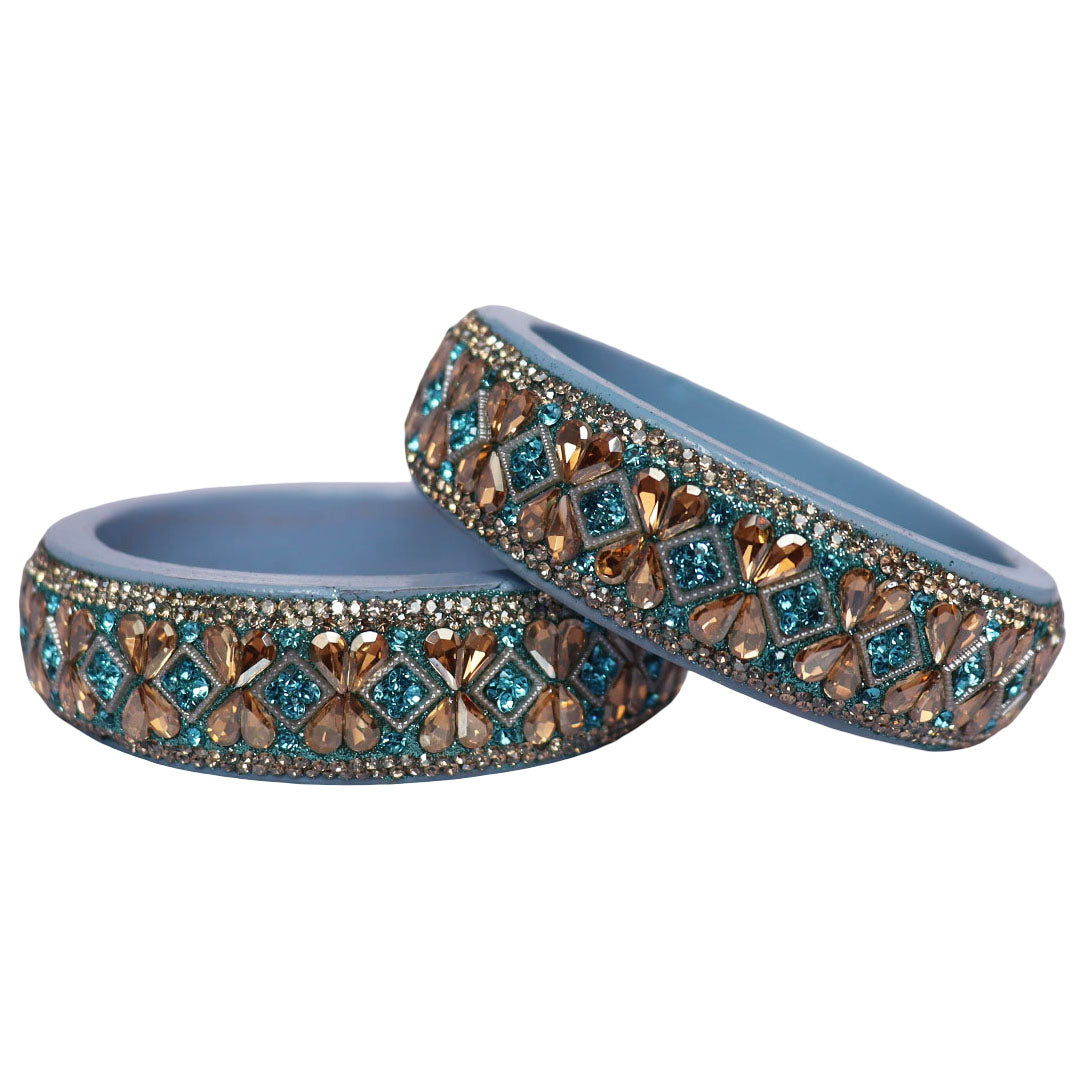 Jaipuri Designer Lac Kada Bangles For Women With Latest Kundan Design