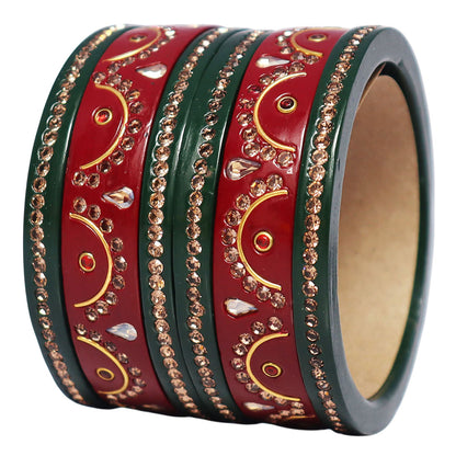 Marwadi Traditional Lac Chura Set Gift for Nanad
