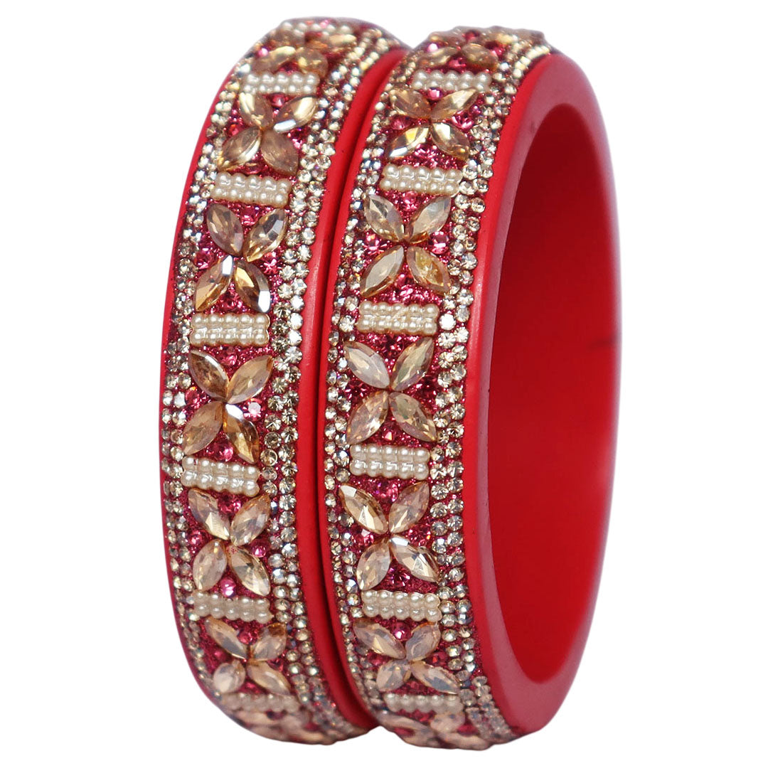 Jaipuri Lac Kada Handmade Kundan Kada Bangles