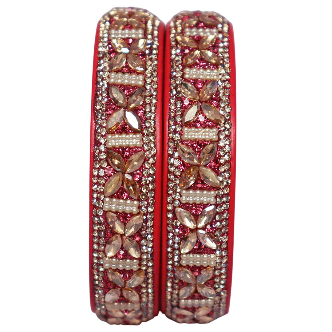 Jaipuri Lac Kada Handmade Kundan Kada Bangles