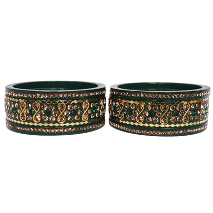 Festival Special Fancy Lac Bangles Set With Latest Stone Design