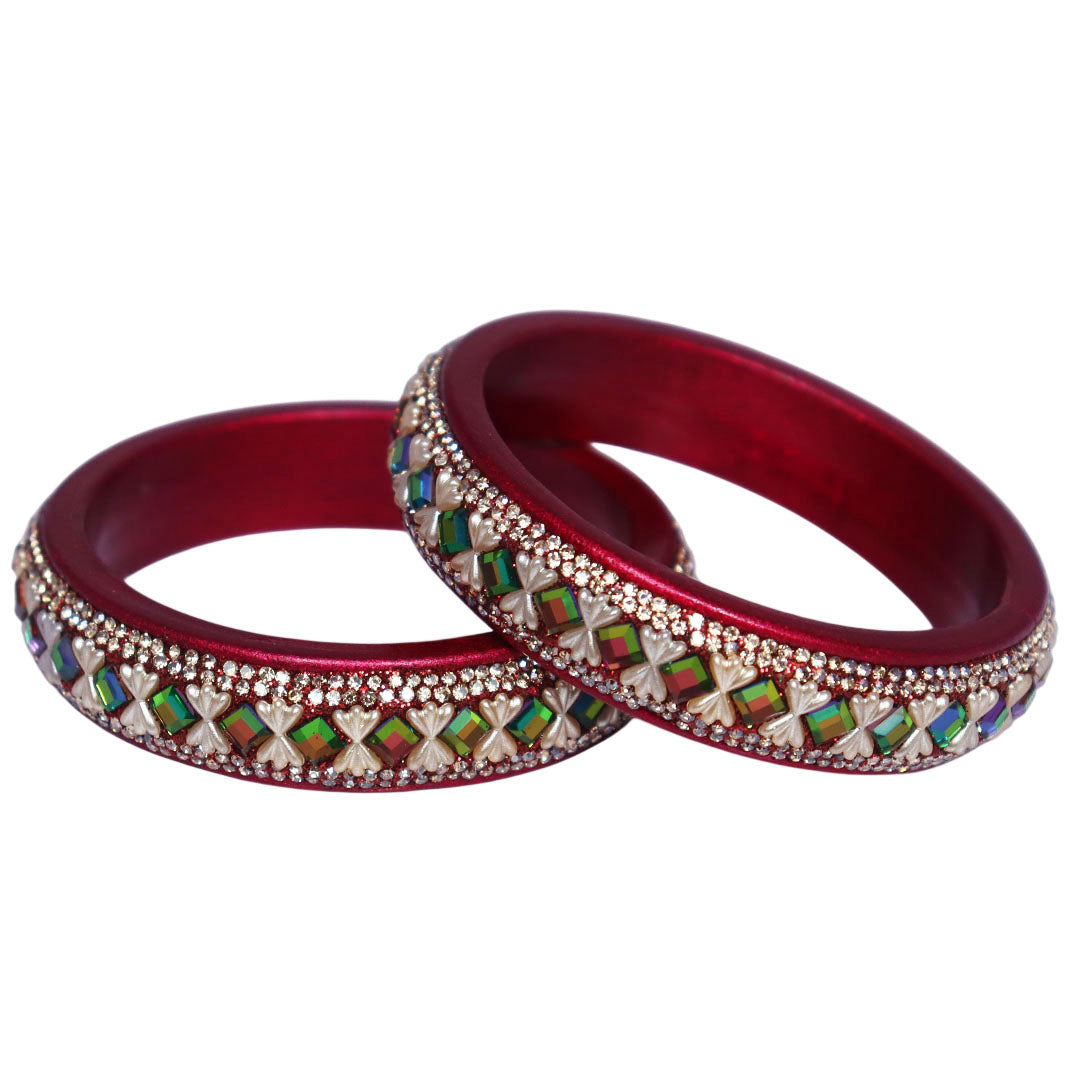 Designer Handmade Lakh Kada Bangles for Wedding, Teej and Karwa Chauth