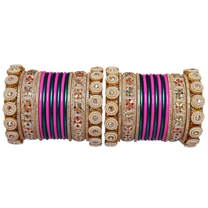 Traditional Rajasthani Lac Chudi Set for Women