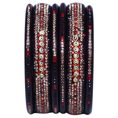 Jaipuri Lac Bangles with Latest Beads & Rhinestone Design