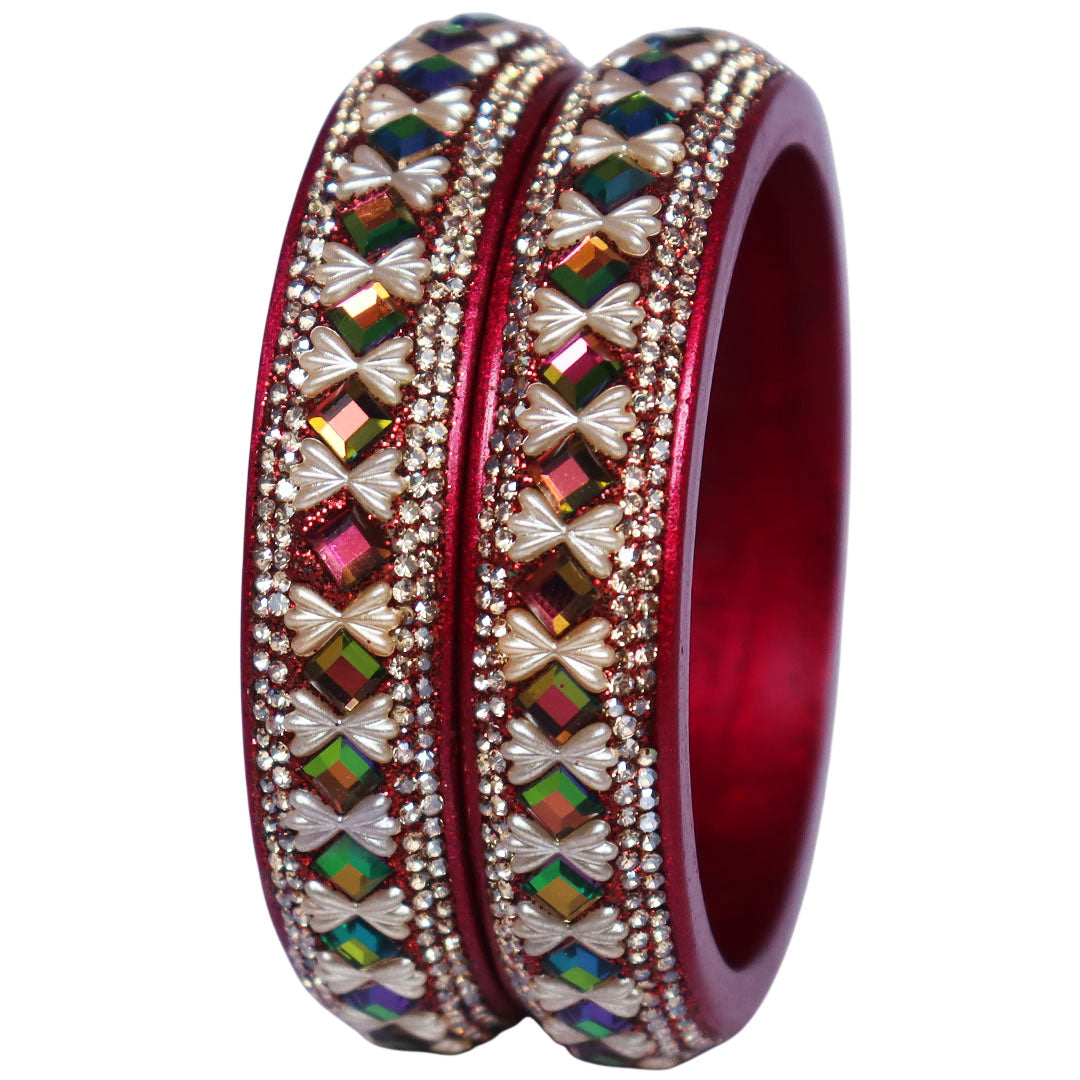 Designer Handmade Lakh Kada Bangles for Wedding, Teej and Karwa Chauth