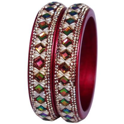 Designer Handmade Lakh Kada Bangles for Wedding, Teej and Karwa Chauth