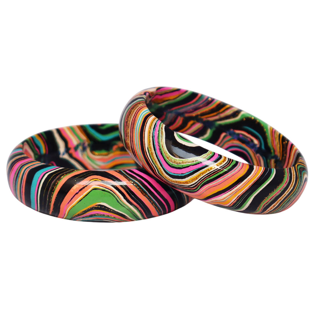 Stylish Wave Pattern Lac Kada Bangles for Wedding & Party Wear